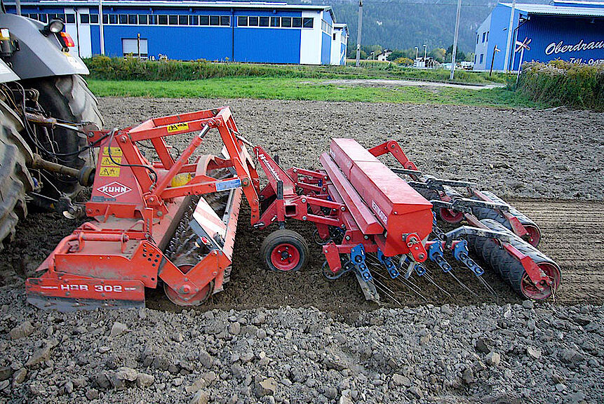 Saatbeetvorbereitung mittels Kreiselegge-Gumpitsch